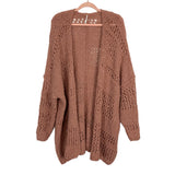 Free People Rose Open Knit Sweater Cardigan- Size XS/S
