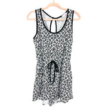 Pink Lily Animal Print Keyhole Back Romper- Size ~M (See Notes)