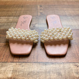 So Me Pearl Slide Sandals- Size 7 (BRAND NEW)