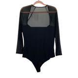 Abercrombie & Fitch Black Mesh Squareneck Bodysuit NWT- Size XL (sold out online)