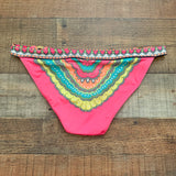 Victoria's Secret Pinked Patterned Swim Bottoms- Size M (We Have Matching Top!)