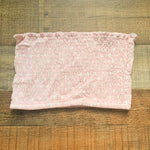 No Brand Light Pink/White Polka Dot Smocked Tube Top- Size S (We Have Matching Bottoms!)