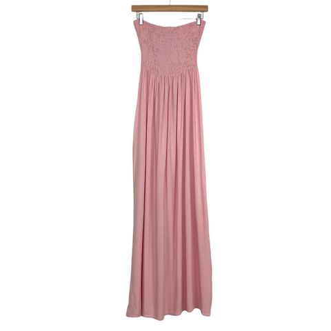 Just Quella Light Pink Strapless Maxi Dress NWT- Size S