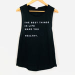 Clean Juice Tank “The Best Things in Life...”- Size M