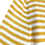 Talbots Mustard and Cream Striped Sweater- Size L (see notes)