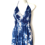 Aakaa Blue Tie Dye Maxi Dress- Size L