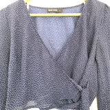 Beau Tissu Crop Tie Dot Crop Top- Size S (see notes)