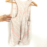 Lululemon Pink Stripe Open Back Tie Tank- Size 6