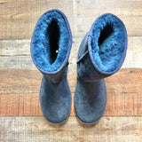 UGG Navy Short Boots- Size 8