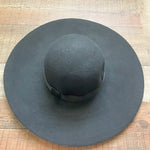 D&Y Black Belted Wool Hat- Size One Size Fits Most