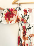 Illa Illa Off the Shoulder Floral Wrap Dress with Shorts NWT- Size M