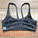 Vuori Black Camo Strappy Back Sports Bra- Size S