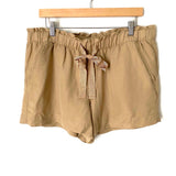 LOFT Tan Drawstring Waist Shorts NWT- Size L
