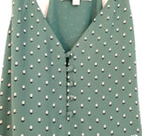 LOFT Green Tulip Pattern Tank Top- Size XS