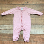 Modern Moments By Gerber Pink Ruffle Jumpsuit- Size 3-6M