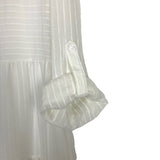 Dress Up White True Love with Roll Tab Sleeves Tiered Mini Dress- Size S (sold out online)