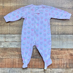 Kissy Kissy Owl Print Zip Up Footie Outfit- Size 6-9M