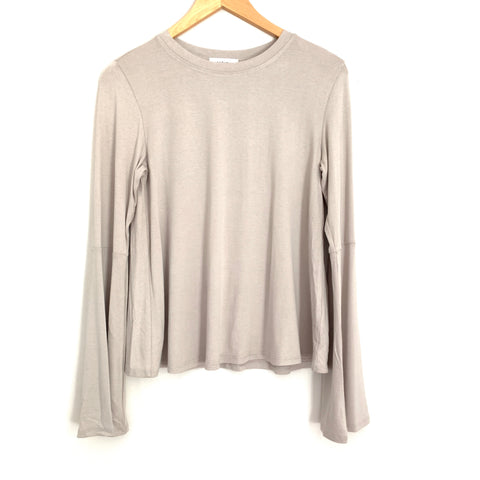 Vestique Taupe Long Bell Sleeve Blouse NWT- Size S