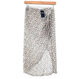Abercrombie & Fitch Animal Print Faux Wrap Swimsuit Cover Up NWT-Size S