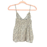 American Eagle Animal Print Smocked Back Tank Top NWT- Size L