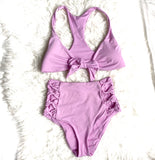 Isabella Rose Pink Tie Front Bikini Top- Size S (we have matching bottoms)