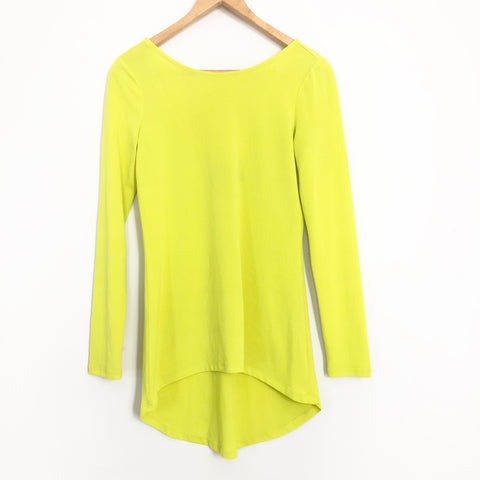 Bisou Bisou Neon Long Sleeve Blouse with Low Back (see notes)- Size XS