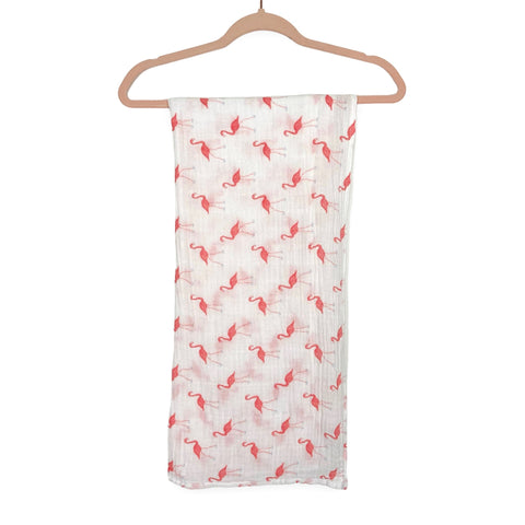 Yoga Sprout Flamingo in Water Baby Blanket