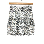 LOFT Animal Print Elastic Waist Tiered Ruffle Skirt NWT- Size XXS (sold out online)