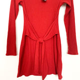Abercrombie & Fitch Red Ribbed Front Knot Dress NWT- Size XS