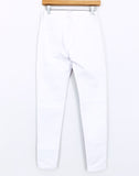 Banana Republic White Button Front High Rise Skinny Jeans- Size 26 (Inseam 27”)