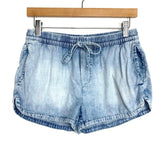Aerie Chambray Drawstring Waist Shorts- Size S