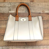 No Brand Tan Leather Handbag with Removable Smaller Handbag Inside (LIKE NEW)