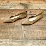 Everlane Tan Italian Leather Pointed Toe Ballet Flats- Size 11 (BRAND NEW)
