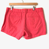 J. Crew Coral Chino Shorts- Size 12