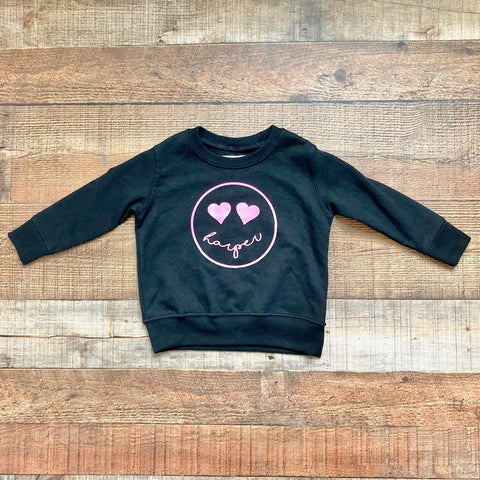 BFFS & BABES Black Harper Sweatshirt- Size ~18-24M (see notes)