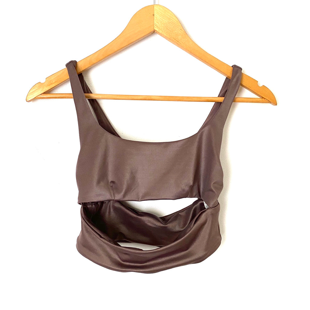 Alo Yoga Bronze Split Sports Bra Size S The Saved Collection