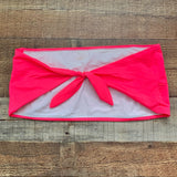 The Cheeky Bikini Neon Pink Bandeau Tie Top- Size XXL (We Have Matching Bottoms)