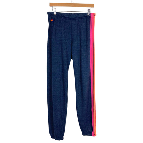 Aviator Nation Navy Side Stripe Sweatpants- Size XL (sold out online, we have matching top)