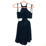 Nameless Black Open Side and Back Lace Up Dress- Size S