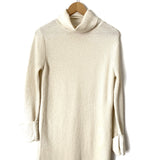 Everly Cream Turtleneck Sweater Dress with Side Slits- Size S (see notes)