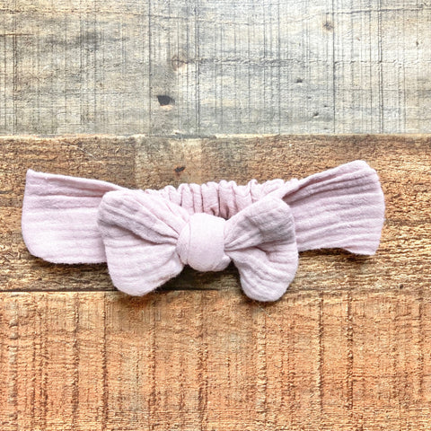 No Brand Light Mauve Bow Baby Headband