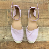 Old Navy Light Purple Ankle Wrap Espadrilles - Size 10 (See Notes)