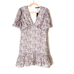 Nasty Gal Purple Floral Tea Dress NWT- Size 10 (sold out online)
