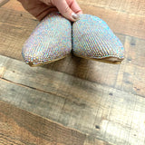 Cape Robbin Nude Rhinestone Mules- Size 7.5 (See Notes)