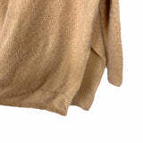 Pink Lily Tan Side Slit Cherish Top- Size S