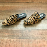 Steve Madden Animal Print Faux Fur Rylie Mules- Size 8