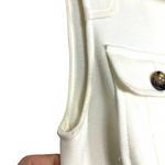 Antonio Melani Cream/Tan Belted Dress- Size 0 (see notes)
