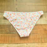 Xhilaration White/Floral Print Swimsuit Bottom NWT- Size M (We Have Matching Top!)