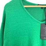 Gibson Green Cozy V-Neck Top NWT- Size XS