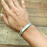 Daniel Wellington White/Silver Cuff Bracelet